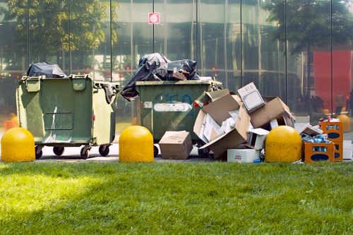 Office furniture being removed by clearance professionals